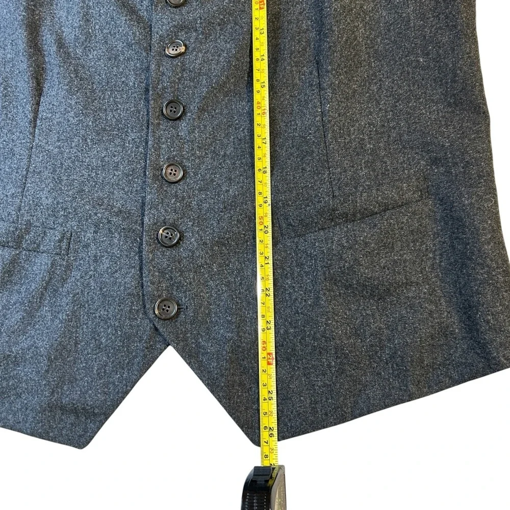 Brunello Cucinelli Sartoria Wool Vest Made in Italy Bespoke Atelier Gray